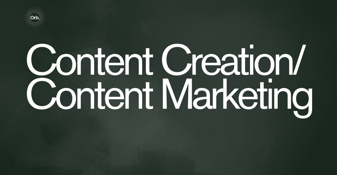 content creator content marketing agency